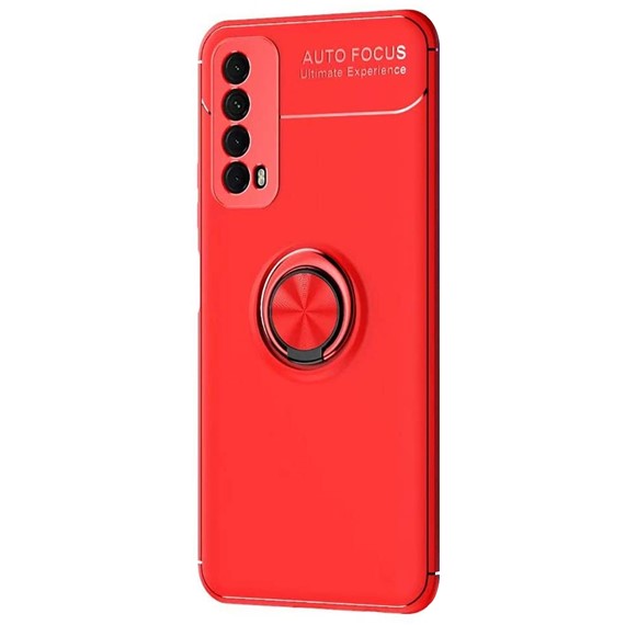 CaseUp Huawei P Smart 2021 Kılıf Finger Ring Holder Kırmızı 2